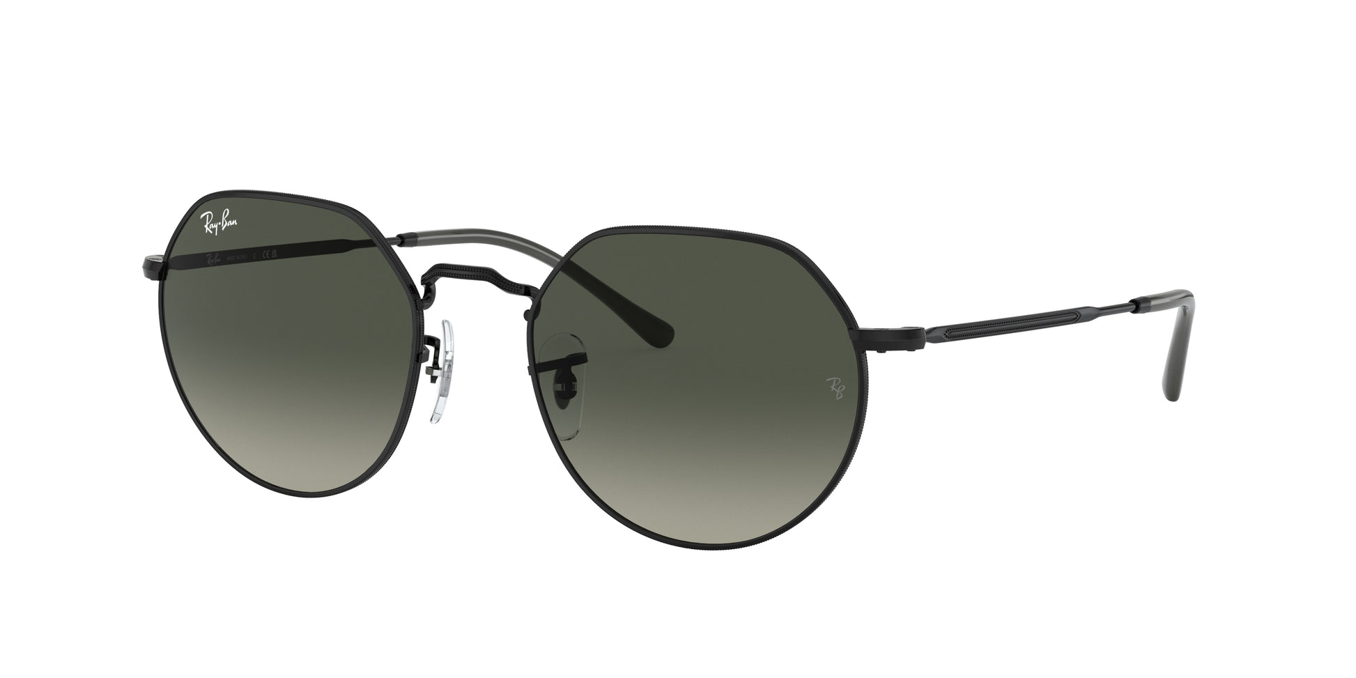 Ray-Ban JACK RB3565 Irregular Sunglasses  002/71-Black 53-145-20 - Color Map Black