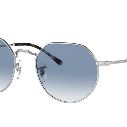 Ray-Ban JACK RB3565 Irregular Sunglasses  003/3F-Silver 55-145-20 - Color Map Silver