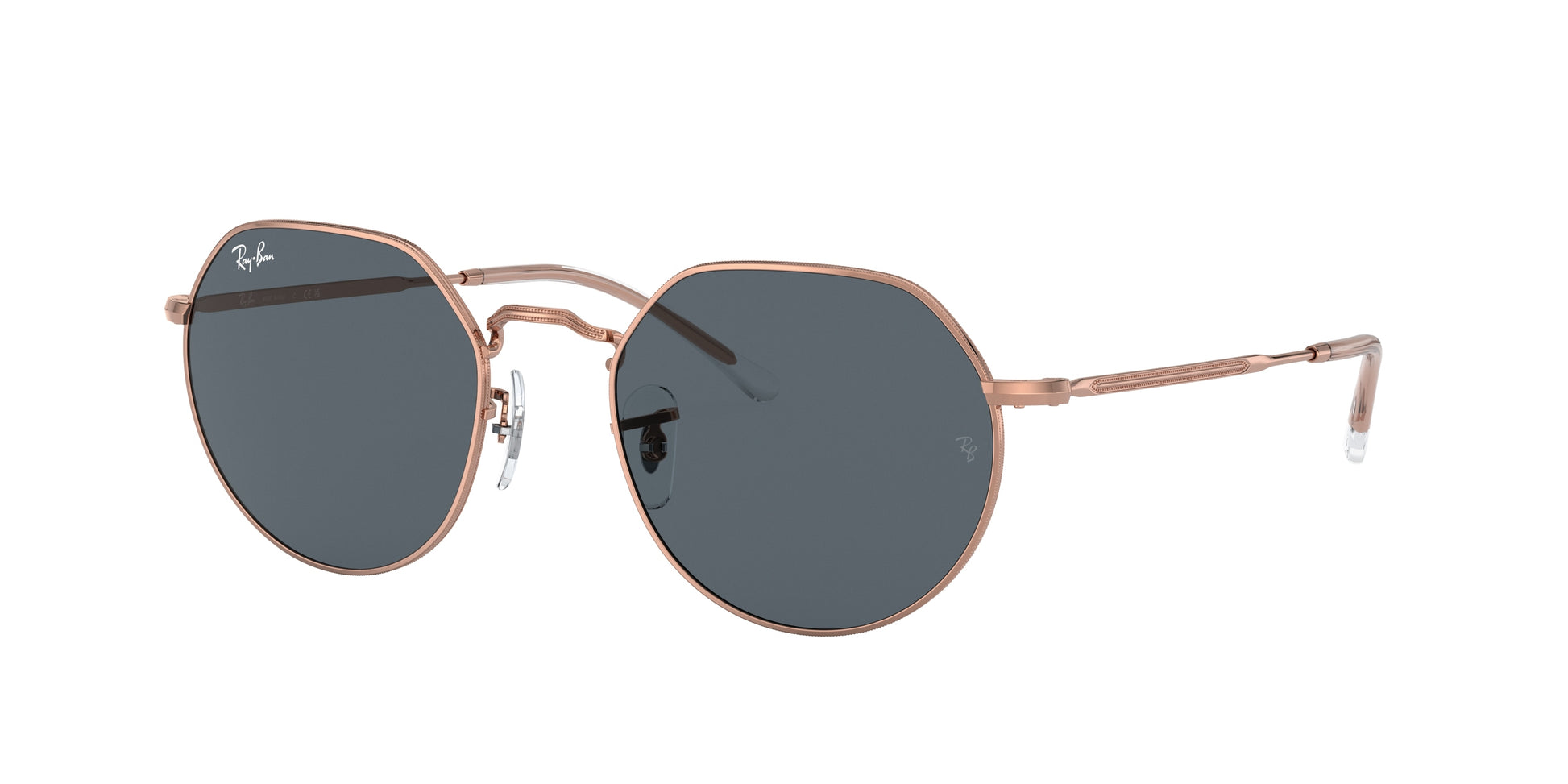 Ray-Ban JACK RB3565 Irregular Sunglasses  9202R5-Rose Gold 55-145-20 - Color Map Gold