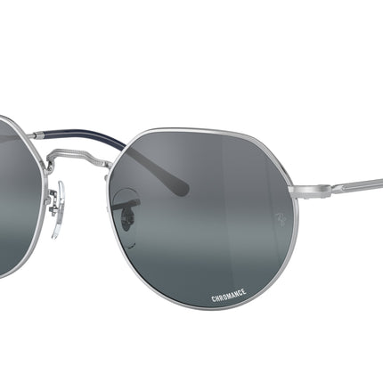 Ray-Ban JACK RB3565 Irregular Sunglasses  9242G6-Silver 51-145-20 - Color Map Silver