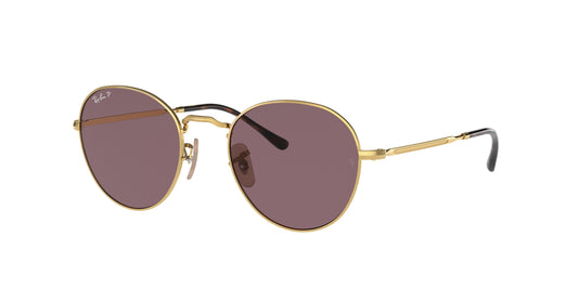 Ray-Ban DAVID RB3582 Phantos Sunglasses  001/AF-Gold 53-145-20 - Color Map Gold