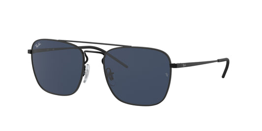 Ray-Ban RB3588 Square Sunglasses  901480-Black 55-140-19 - Color Map Black