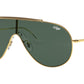 Ray-Ban WINGS RB3597 Pilot Sunglasses  905071-Gold 33-140-133 - Color Map Gold