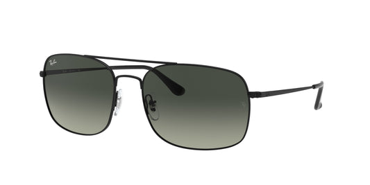 Ray-Ban RB3611 Square Sunglasses  006/71-Black 60-145-18 - Color Map Black