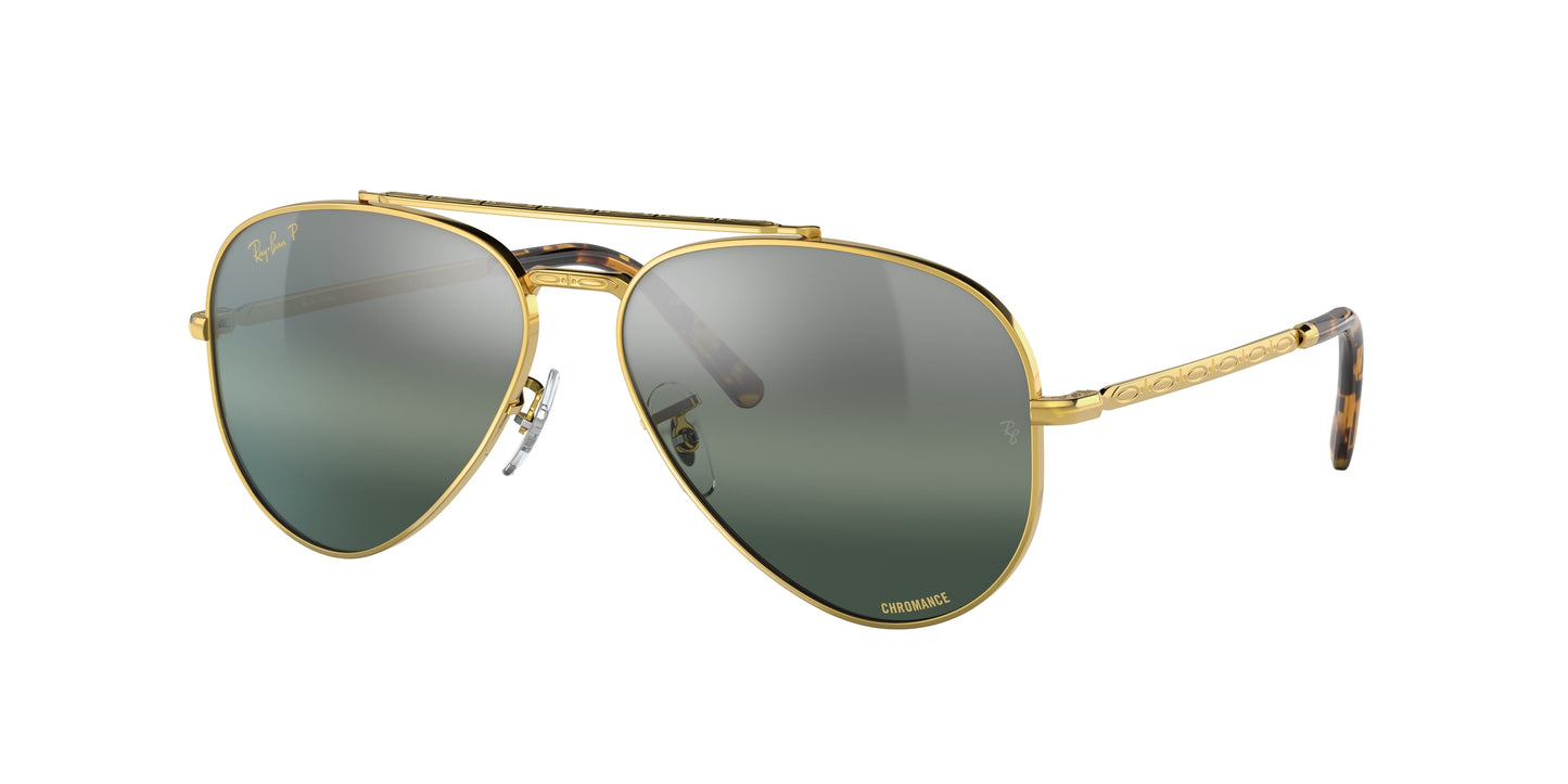 Ray-Ban NEW AVIATOR RB3625 Pilot Sunglasses  9196G6-Gold 62-140-14 - Color Map Gold