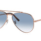 Ray-Ban NEW AVIATOR RB3625 Pilot Sunglasses  92023F-Rose Gold 62-140-14 - Color Map Gold