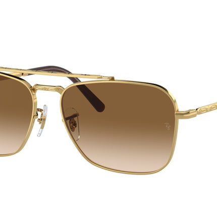 Ray-Ban NEW CARAVAN RB3636 Square Sunglasses  001/51-Arista Gold 58-140-15 - Color Map Gold