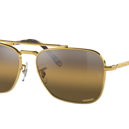 Ray-Ban NEW CARAVAN RB3636 Square Sunglasses  9196G5-Gold 58-140-15 - Color Map Gold
