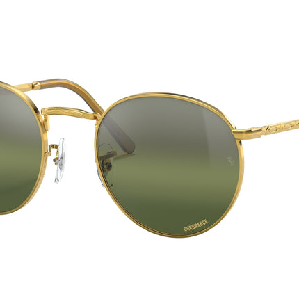 Ray-Ban NEW ROUND RB3637 Phantos Sunglasses  9196G4-Gold 50-140-21 - Color Map Gold