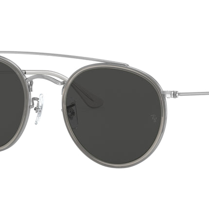Ray-Ban RB3647N Round Sunglasses  9211B1-Silver 51-145-22 - Color Map Silver