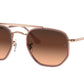 Ray-Ban THE MARSHAL II RB3648M Irregular Sunglasses  9069A5-Copper 52-145-23 - Color Map Copper