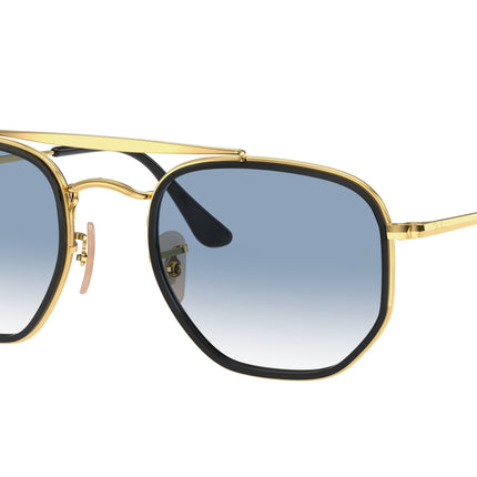 Ray-Ban THE MARSHAL II RB3648M Irregular Sunglasses  91673F-Arista Gold 52-145-23 - Color Map Gold