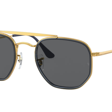 Ray-Ban THE MARSHAL II RB3648M Irregular Sunglasses  9240B1-Gold 52-145-23 - Color Map Gold