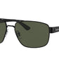 Ray-Ban RB3663 Irregular Sunglasses  002/31-Black 60-140-17 - Color Map Black