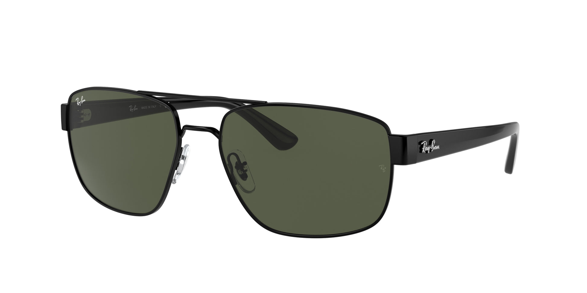 Ray-Ban RB3663 Irregular Sunglasses  002/31-Black 60-140-17 - Color Map Black