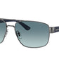 Ray-Ban RB3663 Irregular Sunglasses  004/3M-Gunmetal 60-140-17 - Color Map Grey