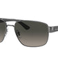 Ray-Ban RB3663 Irregular Sunglasses  004/71-Gunmetal 60-140-17 - Color Map Grey