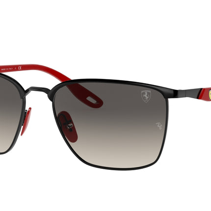 Ray-Ban SCUDERIA FERRARI COLLECTION RB3673M Square Sunglasses  F04111-Black 56-140-17 - Color Map Black