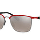 Ray-Ban SCUDERIA FERRARI COLLECTION RB3673M Square Sunglasses  F0455J-Red 56-140-17 - Color Map Red