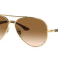 Ray-Ban RB3675 Pilot Sunglasses  001/51-Gold 58-135-14 - Color Map Gold