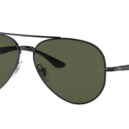 Ray-Ban RB3675 Pilot Sunglasses  002/31-Black 58-135-14 - Color Map Black