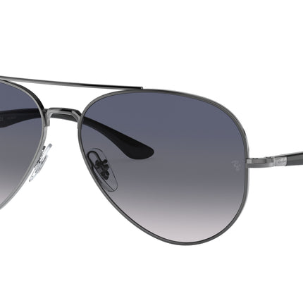 Ray-Ban RB3675 Pilot Sunglasses  004/78-Gunmetal 58-135-14 - Color Map Grey