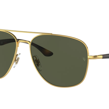Ray-Ban RB3683 Square Sunglasses  001/31-Arista Gold 59-145-15 - Color Map Gold