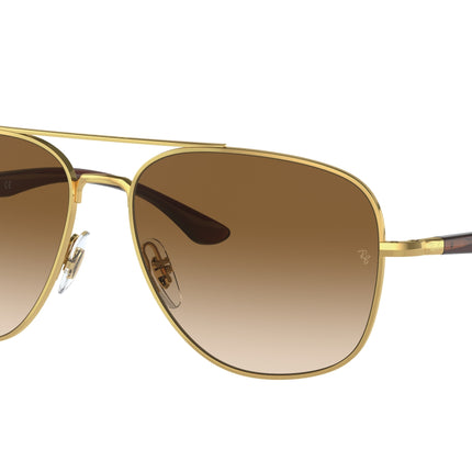 Ray-Ban RB3683 Square Sunglasses  001/51-Arista Gold 59-145-15 - Color Map Gold
