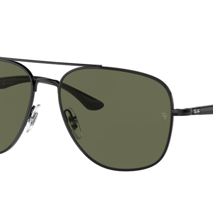 Ray-Ban RB3683 Square Sunglasses  002/58-Black 56-135-15 - Color Map Black