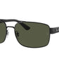 Ray-Ban RB3687 Pillow Sunglasses  002/31-Black 61-140-17 - Color Map Black