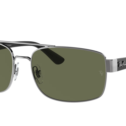 Ray-Ban RB3687 Pillow Sunglasses  004/58-Gunmetal 61-140-17 - Color Map Grey