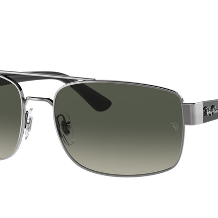 Ray-Ban RB3687 Pillow Sunglasses  004/71-Gunmetal 61-140-17 - Color Map Grey