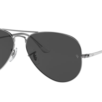 Ray-Ban AVIATOR METAL II RB3689 Pilot Sunglasses  004/48-Gunmetal 62-140-14 - Color Map Grey