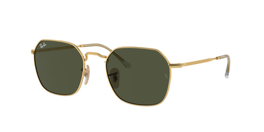 Ray-Ban JIM RB3694 Irregular Sunglasses  001/31-Gold 55-145-20 - Color Map Gold