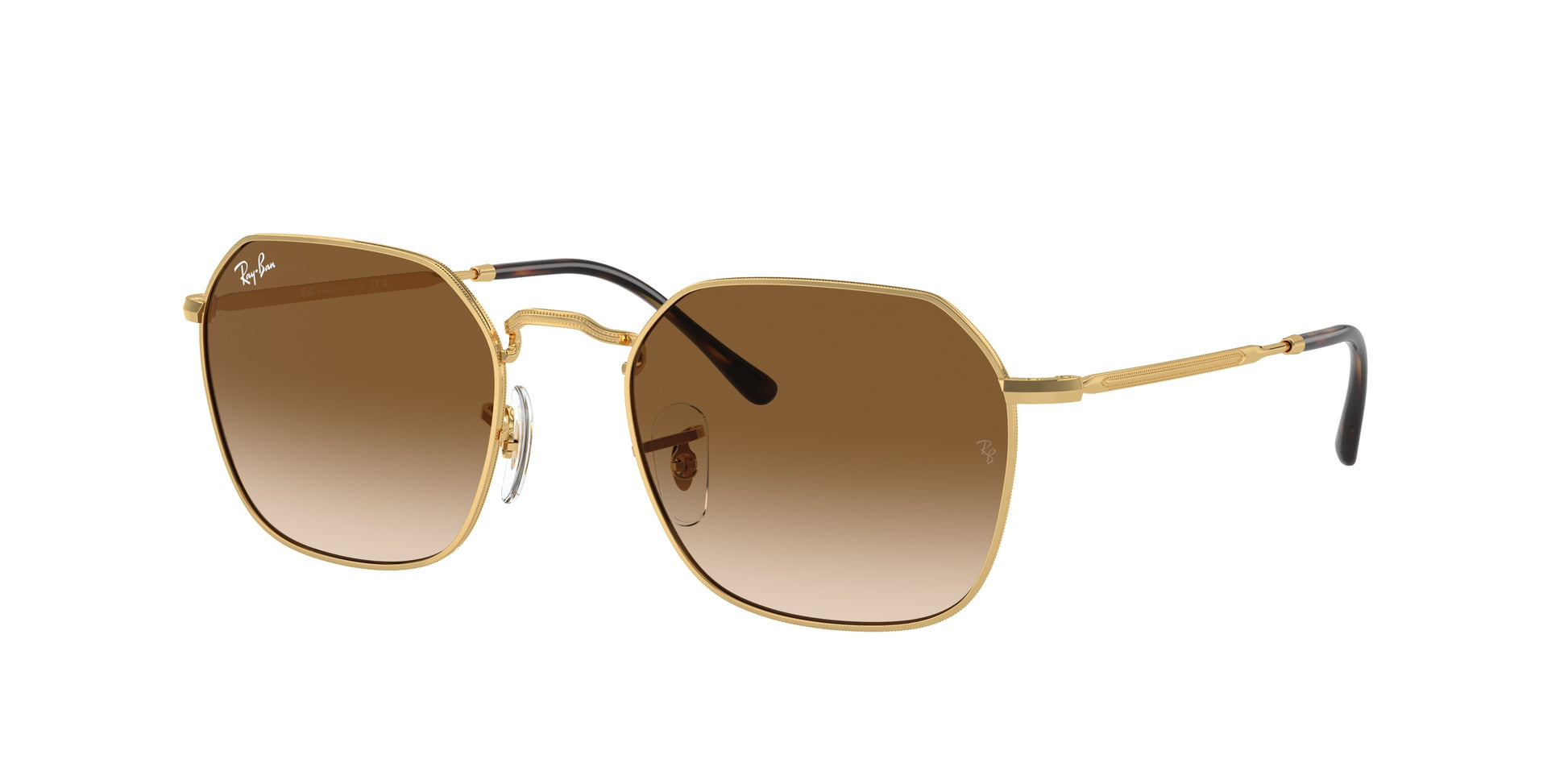 Ray-Ban JIM RB3694 Irregular Sunglasses  001/51-Gold 55-145-20 - Color Map Gold