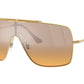 Ray-Ban RB3697M Square Sunglasses  F105Y1-Arista 0-140-135 - Color Map Gold