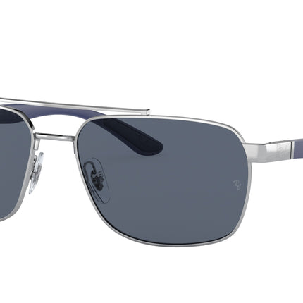 Ray-Ban RB3701 Rectangle Sunglasses  924387-Silver 59-145-17 - Color Map Silver
