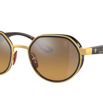 Ray-Ban RB3703M Irregular Sunglasses  F076A2-Gold 51-145-21 - Color Map Gold