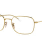 Ray-Ban RB3706 Pillow Sunglasses  001/GH-Gold 57-145-20 - Color Map Gold