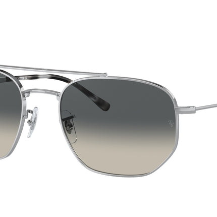 Ray-Ban RB3707 Irregular Sunglasses  003/71-Silver 57-145-20 - Color Map Silver