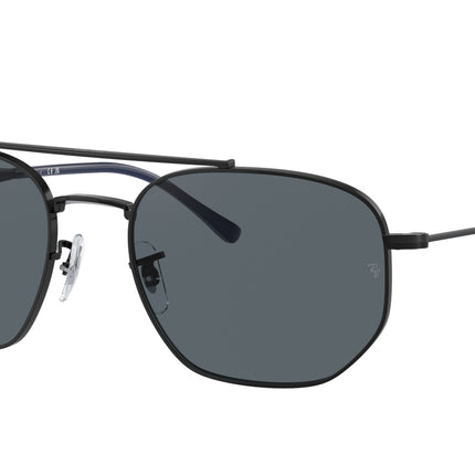 Ray-Ban RB3707 Irregular Sunglasses  9257R5-Black 57-145-20 - Color Map Black