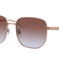 Ray-Ban RB3713D Irregular Sunglasses  9202I8-Rose Gold 57-145-18 - Color Map Gold