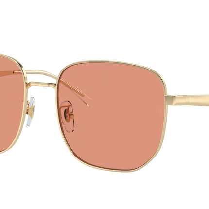 Ray-Ban RB3713D Irregular Sunglasses  921374-Pale Gold 57-145-18 - Color Map Gold