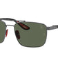 Ray-Ban RB3715M Square Sunglasses  F00171-Gunmetal 58-145-18 - Color Map Grey