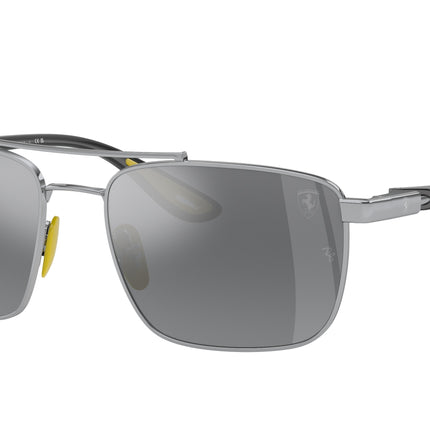 Ray-Ban RB3715M Square Sunglasses  F0646G-Silver 58-145-18 - Color Map Silver