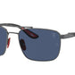 Ray-Ban RB3715M Square Sunglasses  F08580-Gunmetal 58-145-18 - Color Map Grey
