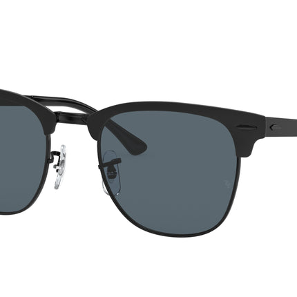 Ray-Ban CLUBMASTER METAL RB3716 Square Sunglasses  186/R5-Black 51-145-21 - Color Map Black