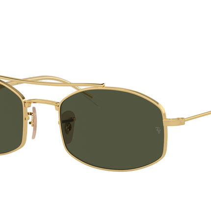 Ray-Ban RB3719 Oval Sunglasses  001/31-Arista Gold 54-145-20 - Color Map Gold