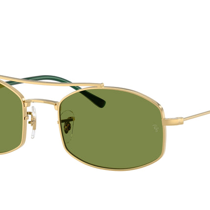 Ray-Ban RB3719 Oval Sunglasses  001/4E-Arista Gold 54-145-20 - Color Map Gold