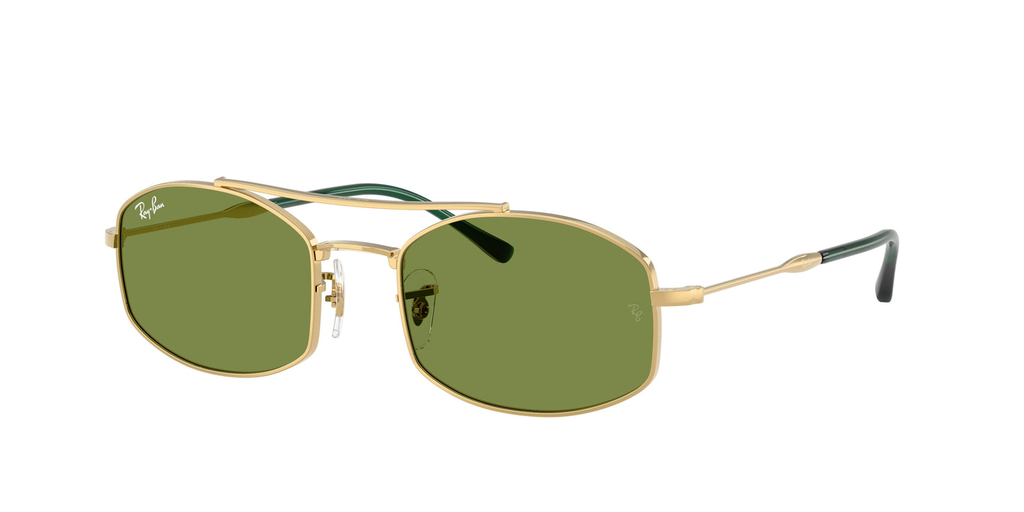 Ray-Ban RB3719 Oval Sunglasses  001/4E-Arista Gold 54-145-20 - Color Map Gold